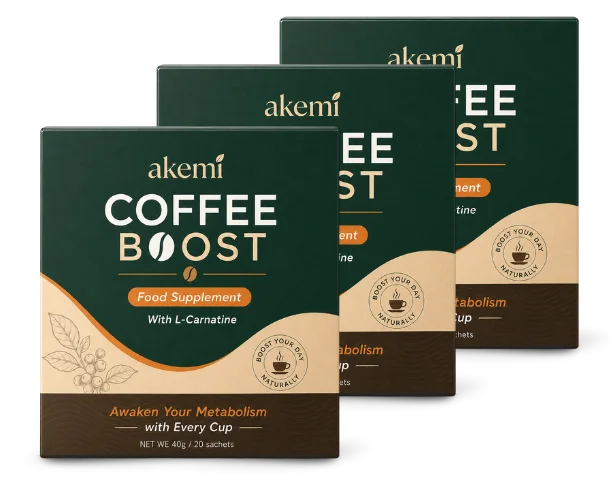 3x Boxes of Akemi Coffee Boost